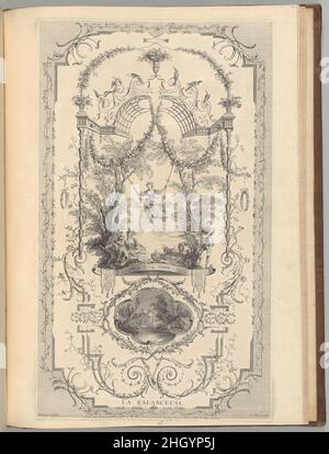 L'oeuvre d'Antoine Watteau Pientre du Roy en son Académie Roïale de peinture et Sculpture Gravé d'après ses tableaux et Desseins originaux...par les Soins de M. de Jullienne, Volume III ca.1740 après Antoine Watteau French.L'oeuvre d'Antoine Watteau Pientre du Roy en son Académie Roïale de peinture et Sculpture Gravé d'après ses tableaux et Desseins originaux...par les Soins de M. de Jullienne, Volume IIIAprès Antoine Watteau (français, Valenciennes 1684–1721 Nogent-sur-Marne). CA.1740. Gravure.Imprime Banque D'Images