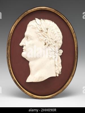 Buste d'un empereur romain, probablement l'empereur Domitian (r.81–96 A.D) 18th Century Josiah Wedgwood British le sujet est destiné à être une ressemblance de T. Flavius Domitianus Augustus (b..A.D. 52, empereur 81–96) mais ne peut certainement pas être une ressemblance puisque les portraits des empereurs de cette période sont tous très semblables dans l'apparence.Buste d'un empereur romain, probablement l'empereur Domitian (r.81–96 A.D).Britannique, Etruria, Staffordshire.18th siècle.Blanc jasper.Josiah Wedgwood (Britannique, Burslem, Stoke-on-Trent 1730–1795 Burslem, Stoke-on-Trent).Céramique-Poterie Banque D'Images