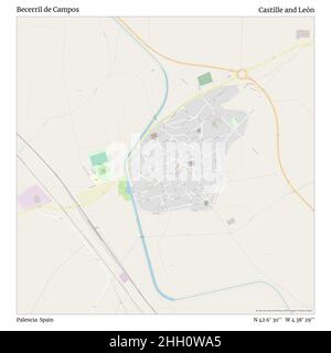 Becerril de Campos, Palencia, Espagne, Castille et León, N 42 6' 30'', W 4 38' 29'', carte, carte intemporelle publiée en 2021.Les voyageurs, les explorateurs et les aventuriers comme Florence Nightingale, David Livingstone, Ernest Shackleton, Lewis et Clark et Sherlock Holmes se sont appuyés sur des cartes pour planifier leurs voyages dans les coins les plus reculés du monde. Timeless Maps dresse la carte de la plupart des sites du monde, montrant ainsi la réalisation de grands rêves Banque D'Images