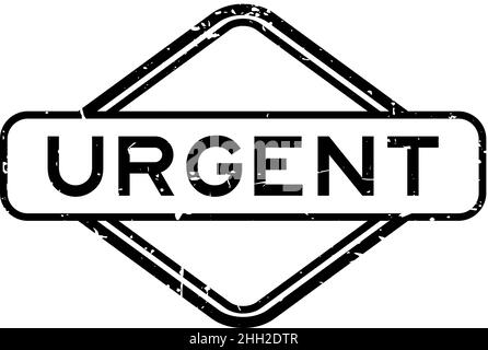 Grillage carré en caoutchouc urgent noir sur fond blanc Illustration de Vecteur