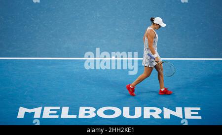 Melbourne, Australie.23rd janvier 2022.ASHLEIGH BARTY (AUS) en action à l'Open d'Australie le dimanche 2022 janvier, Melbourne Park Credit: Corleve/Alamy Live News Banque D'Images