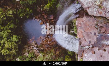 Chutes de Tianjara, chutes d'eau en Nouvelle-Galles du Sud, Australie Banque D'Images