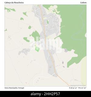 Cabeço da Moucheira, Municipalité de Sintra, Portugal, Lisbonne, N 38 54' 41'', W 9 22' 59'', carte, carte intemporelle publiée en 2021.Les voyageurs, les explorateurs et les aventuriers comme Florence Nightingale, David Livingstone, Ernest Shackleton, Lewis et Clark et Sherlock Holmes se sont appuyés sur des cartes pour planifier leurs voyages dans les coins les plus reculés du monde. Timeless Maps dresse la carte de la plupart des sites du monde, montrant ainsi la réalisation de grands rêves Banque D'Images