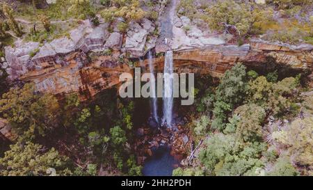 Chutes de Tianjara, chutes d'eau en Nouvelle-Galles du Sud, Australie Banque D'Images