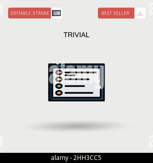Icône de vecteur simple trivial. Illustration de Vecteur