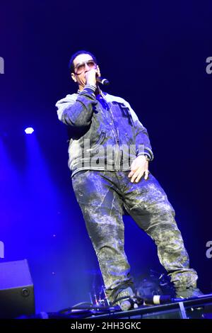 DJ Kid Capri en tant qu'acte d'ouverture du concert de RBRM à Minneapolis le 10 mai 2019, à l'Armory. Banque D'Images