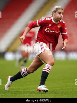 Alessia Russo de Manchester United lors du match de la Super League pour femmes Barclays FA au Leigh Sports Village, Greater Manchester.Date de la photo: Dimanche 23 janvier 2022. Banque D'Images