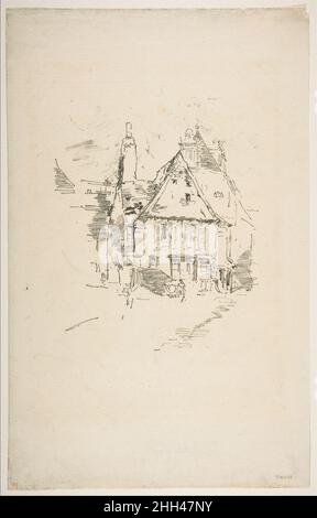 Toits à pignons (toits à pignons, Vitré) 1893 James McNeill Whistler American.Toits à pignons (toits à pignons, Vitré) 372913 Banque D'Images