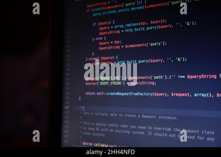 Programmation informatique technologie de l'information (TI) informatique. Banque D'Images