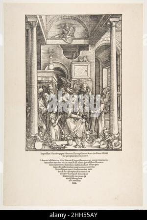 La glorification de la Vierge, de la vie de la Vierge, édition latine, 1511 1511 Albrecht Dürer allemand.La glorification de la Vierge, de la vie de la Vierge, édition latine, 1511 388142 Banque D'Images