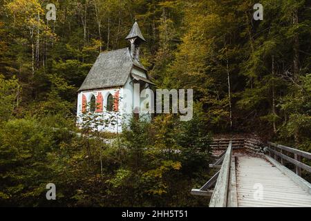 Allemagne, Bavière, Schonau am Konigssee, Sankt Johann und Paul chapelle dans le parc national de Berchtesgaden Banque D'Images