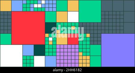 Arrière-plan abstrait de jeu vidéo, concept de terrain numérique Illustration de Vecteur