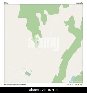 Film, municipalité d'Östhammar, Suède, Uppsala, N 60 13' 59'', E 17 53' 59'', carte, carte intemporelle publiée en 2021.Les voyageurs, les explorateurs et les aventuriers comme Florence Nightingale, David Livingstone, Ernest Shackleton, Lewis et Clark et Sherlock Holmes se sont appuyés sur des cartes pour planifier leurs voyages dans les coins les plus reculés du monde. Timeless Maps dresse la carte de la plupart des sites du monde, montrant ainsi la réalisation de grands rêves. Banque D'Images