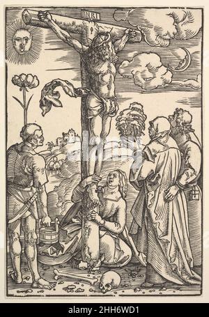 Christ sur la Croix avec la Vierge et les saints Longinus, Mary Magdalene et Jean 1505 Hans Baldung (appelé Hans Baldung Grien) Allemand.Christ sur la Croix avec la Vierge et les saints Longinus, Marie Magdalene et Jean 416039 Banque D'Images