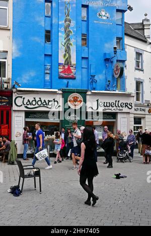 Le quartier latin de Galway, province du Connacht, République d'Irlande, Europe Banque D'Images