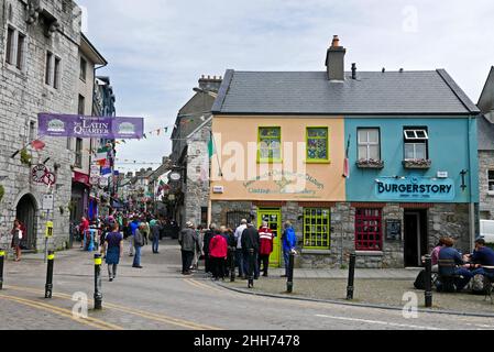 Le quartier latin de Galway, province du Connacht, République d'Irlande, Europe Banque D'Images