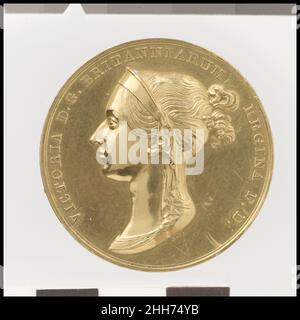 Couronnement de la reine Victoria (1819–1901) 1838 Benedetto Pistrucci Italien Écoutez des experts illuminer l'histoire de cette œuvre Écoutez ou faites une pause #416.Empire-Building en Inde soutenu par Bloomberg philanthropies nous sommes désolés, la transcription de cette piste audio n'est pas disponible pour le moment.Nous nous efforçons du rendre disponible sur Dès que possible.Couronnement de la reine Victoria (1819–1901).Britannique.1838. Or.La monnaie royale (Londres, a fondé A.D. 886).Médailles et Plaquettes Banque D'Images