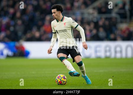 LONDRES, Royaume-Uni 23rd JANVIER lors du match de la Premier League entre Crystal Palace et Liverpool à Selhurst Park, Londres, le dimanche 23rd janvier 2022.(Credit: Federico Maranesi | MI News) Credit: MI News & Sport /Alay Live News Banque D'Images