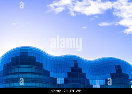 Forme organique de Glasshouse anciennement le Sage Gateshead, un centre de musique et salle de concert conçu par Fosters & Partners Gateshead River Tyne newcastle Banque D'Images