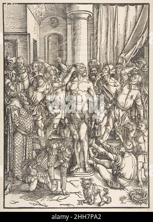 La flagellation, de la grande passion 1511 Albrecht Dürer allemand.La flagellation, de la grande passion 388023 Banque D'Images