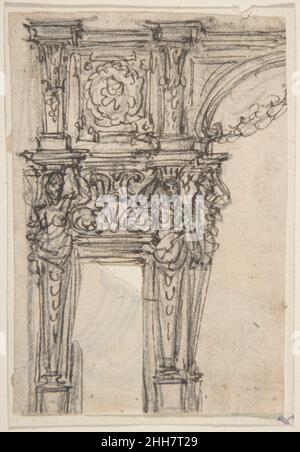 Design pour un Proscenium ou Monumental Alcove 1652–1725 Giovanni Battista Foggini Italien.Conception pour un Proscenium ou une alcôve monumentale 349822 Banque D'Images