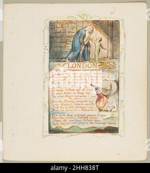 Chansons d'innocence et d'expérience: Londres ca.1825 William Blake Britannique.Chansons d'innocence et d'expérience : Londres 347997 Banque D'Images