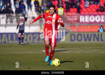 Andrea Colpani (AC Monza) pendant l'AC Monza vs Reggina 1914, match italien de football série B à Monza (MB), Italie, janvier 22 2022 Banque D'Images