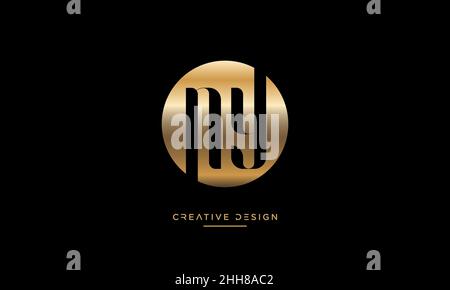 NY, YN lettres alphabétiques Abstract logo Vector Template Illustration de Vecteur