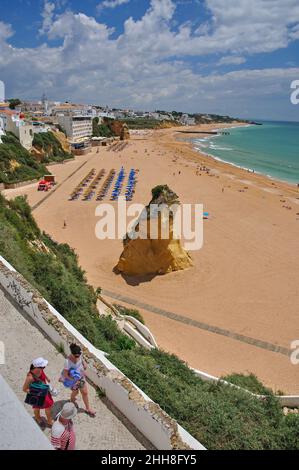 Praia de Peneco, Albufeira, région de l'Algarve, Portugal Banque D'Images