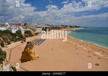 Praia de Peneco, Albufeira, région de l'Algarve, Portugal Banque D'Images