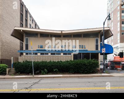 Motel abandonné à State College Banque D'Images