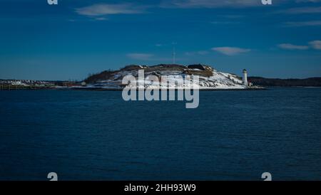 L'île Georges, au milieu de la baie terence, municipalité régionale de halifax Banque D'Images