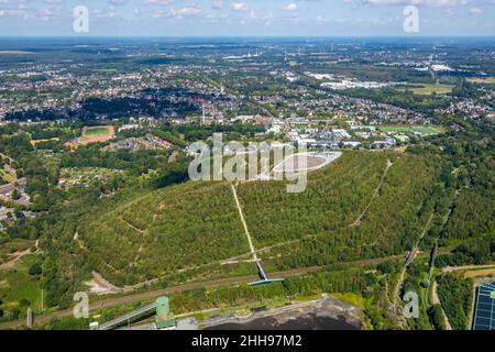 Vue aérienne, Beckstraße slagheap, tétraèdre, vue Emscher, terrasse panoramique,exploitation minière, changement structurel, point de repère, point de vue, excursion destination Banque D'Images