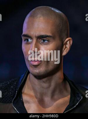 Birmingham, Royaume-Uni.20th janvier 2022.Max George de la Strictly Come Dancing Live Tour 2022 pose pour un photocall à l'Utilita Arena de Birmingham.C'est la première tournée en deux ans à cause de Covid-19.Crédit : SOPA Images Limited/Alamy Live News Banque D'Images
