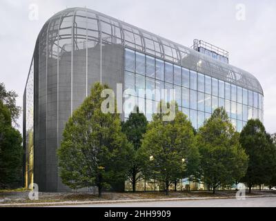 South Campus Chiller Plant conçu par Helmut Jahn Banque D'Images