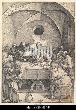 La dernière Cène, de la grande passion 1510 Albrecht Dürer Allemand.La Cène, de la grande passion 387750 Banque D'Images