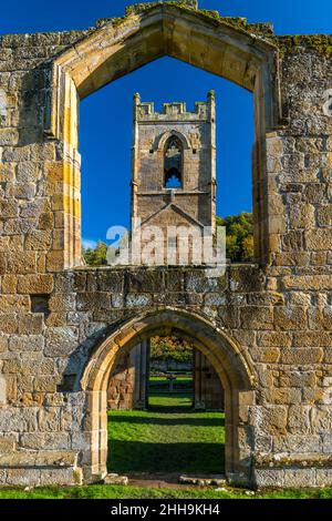 MOUNGT GRACE PRIORY NORTHALLERTON ANGLETERRE Banque D'Images