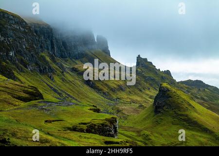 QUIRAING ISLE OF SKYE ECOSSE ROYAUME-UNI Banque D'Images