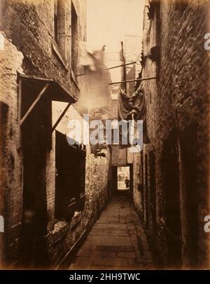 Bidonville de Glasgow, 1871. Banque D'Images