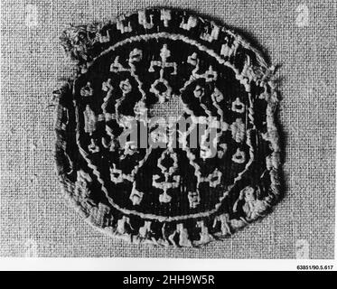 Fragment textile 4th siècle.Fragment textile.4th siècle.Laine, lin; tissage de tapisserie.Attribué à l'Égypte.Textiles Banque D'Images