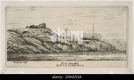 Fort Haight/ bataille de Harlem Plains (des scènes du Vieux New York) 1877 Henry Farrer American.Fort Haight/ bataille de Harlem Plains (de Scenes of Old New York) 380992 artiste: Henry Farrer, American, London 1844?1903 New York, fort Haight/ bataille de Harlem Plains (de Scenes of Old New York), 1877, Etching, plaque: 2 15/16 x 5 7/8 po.(7,5 x 15 cm) feuille : 3 7/16 x 6 5/16 po.(8,8 x 16,1 cm).Metropolitan Museum of Art, New York.The Edward W. C. Arnold Collection of New York Prints, Maps and Pictures, Bequest of Edward W. C. Arnold, 1954 (54.90.930) Banque D'Images