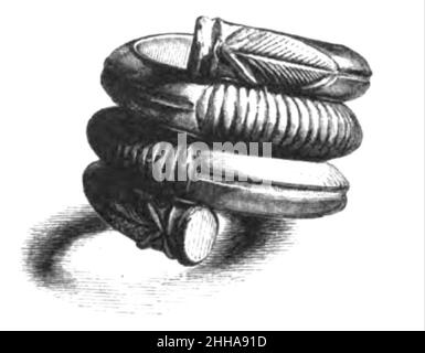 Bracelet de type serpent Pitalpin. Banque D'Images