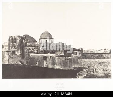 Jerusalem, Saint-Sépulcre, vue générale, 1 1854 Auguste Salzmann French.Jerusalem, Saint-Sépulcre, vue générale, 1 286990 Banque D'Images
