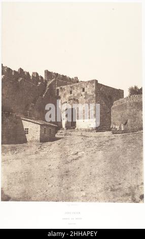 Jerusalem, porte de David, intérieur 1854 Auguste Salzmann Français.Jerusalem, porte de David, intérieur 287032 Banque D'Images