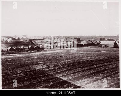 General Hospital, point of Rocks, Appomattox River Below Petersburg 1864 Timothy H. O'Sullivan American, né Irlande.Hôpital général, point of Rocks, rivière Appomattox au-dessous de Petersbourg 267880 Banque D'Images