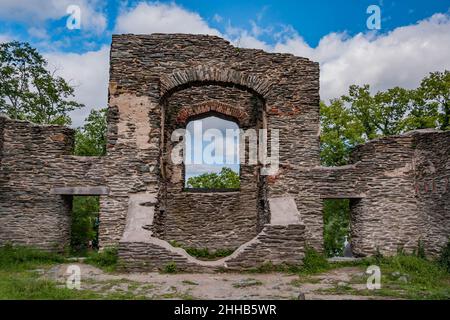 Ruines de l'église épiscopale St Johns, Harpers Ferry, Virginie occidentale, États-Unis Banque D'Images