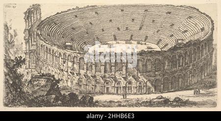 Assiette 25: Amphithéâtre de Vérone (Anfiteatro di Verona) ca.1748 Giovanni Battista Piranesi Italien.Assiette 25: Amphithéâtre de Vérone (Anfiteatro di Verona) 365394 Banque D'Images