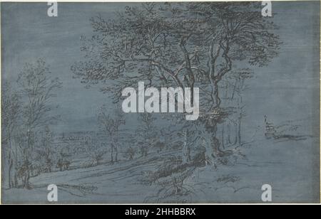 Paysage boisé avec une maison au bord d'une rivière 17th siècle Lucas van Uden flamand.Paysage boisé avec une maison au bord d'une rivière 348217 Banque D'Images