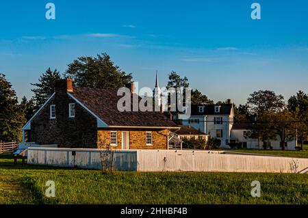 Photo de la maison Mary Thompson, siège de Robert E. Lees, Seminary Ridge, Gettysburg, Pennsylvanie, États-Unis Banque D'Images