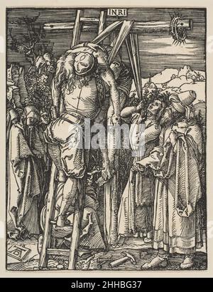 La descente de la Croix, de la petite passion ca.1509 Albrecht Dürer Allemand.La descente de la Croix, de la petite passion 387426 Banque D'Images